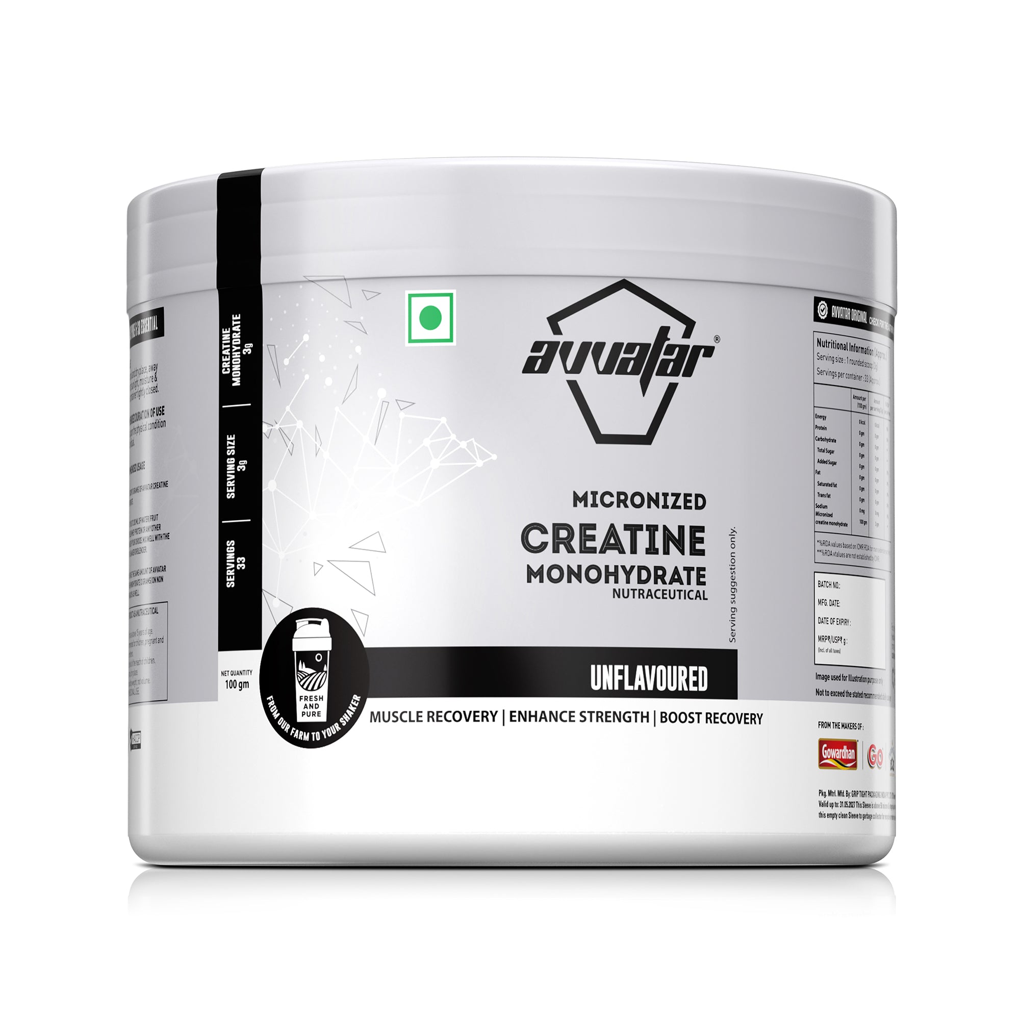 Avvatar Creatine Monohydrate