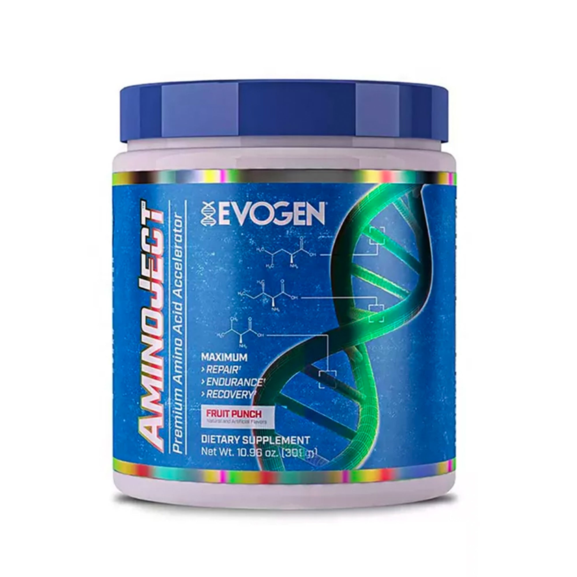 Evogen AminoJect BCAA, Vegan Fermented Plant Based BCAA, Glutamine, & Citrulline Powder