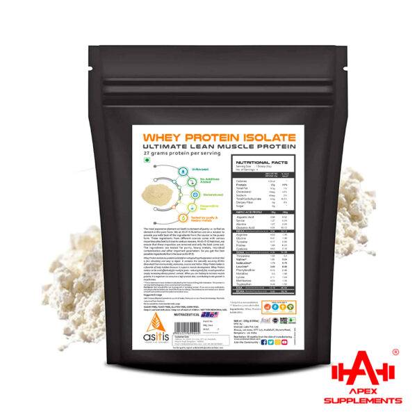 ASITIS Whey Protein Isolate Nutrition Facts
