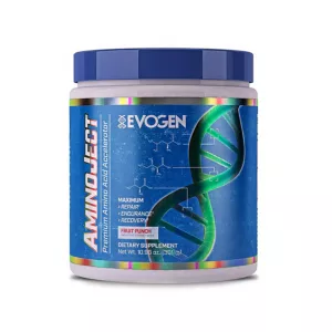 Evogen AminoJect BCAA, Vegan Fermented Plant Based BCAA, Glutamine, & Citrulline Powder